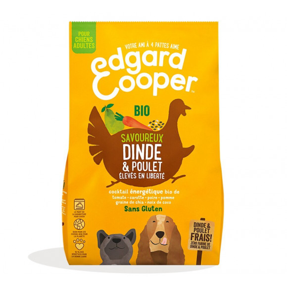 Croquettes Bio Chien 700g Dinde/Poulet frais