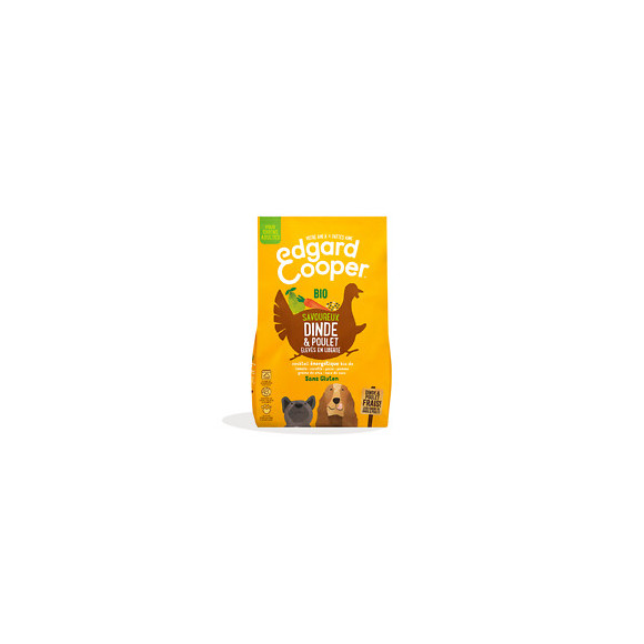 Croquettes Bio Chien Sans Gluten 7kg Dinde/Poulet frais