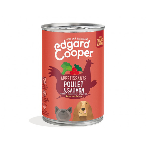 Boite Naturelle Chien Senior 400g Poulet/Saumon frais