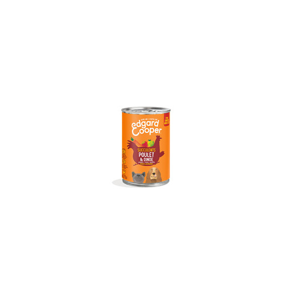 Boite Naturelle Chien 400g Poulet/Dinde frais