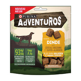 Snacks Chien adulte riche Dinde aux céréales super-aliments 90g