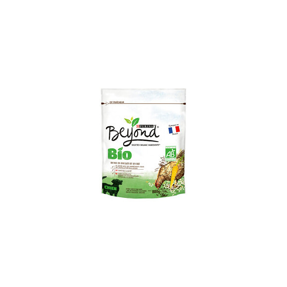 Croquettes bio Chien Riche, Poulet Riz 800g