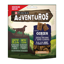 Snacks Chien adulte Gibier aux céréales super-aliments 90g
