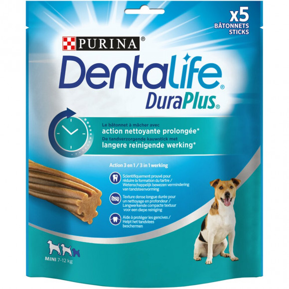 Snacks Chien adulte mini DuraPlus, 5 bâtonnets 170g