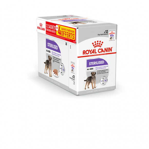 Aliment chien STERILISED MOUSSE CHIEN TOUTE TAILLE STERILISE 12X85G