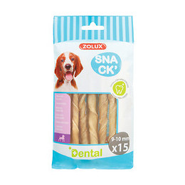 Friandises chien batonnet torsadé au fluor 9/10