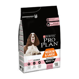 Croquettes chien sénior adulte 7+ Sensitive Skin - riche en Saumon 3kg