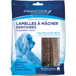 Lamelles à mâcher FRANCODEX chien moyen 350g
