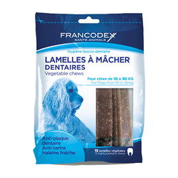 Lamelles à mâcher FRANCODEX chien moyen 350g