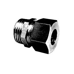 2 raccords égaux pour tubes d18mm mâle 20x27mm