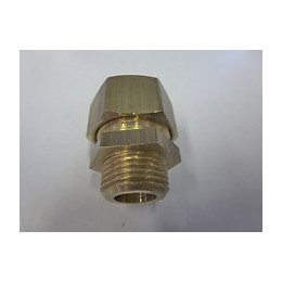 2 raccords égaux pour tubes d14mm mâle 12x17mm