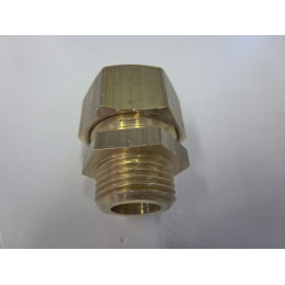 2 raccords égaux pour tubes d14mm mâle 12x17mm