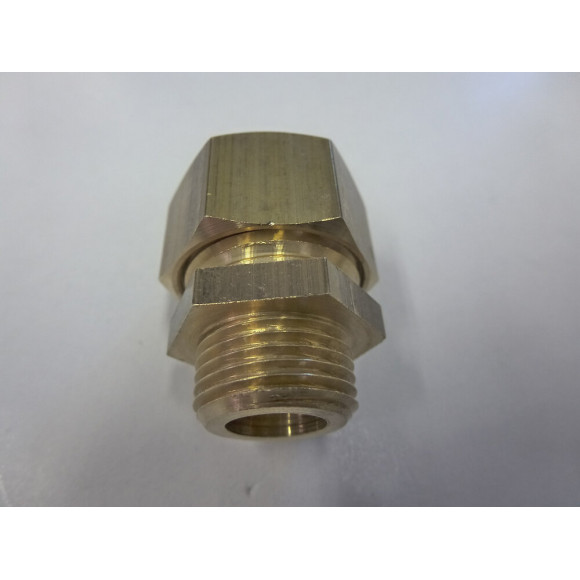 2 raccords égaux pour tubes d14mm mâle 12x17mm