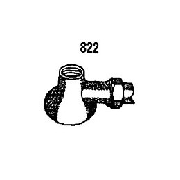 Applique femelle nue 15x21mm + écrou + diamètre 14mm