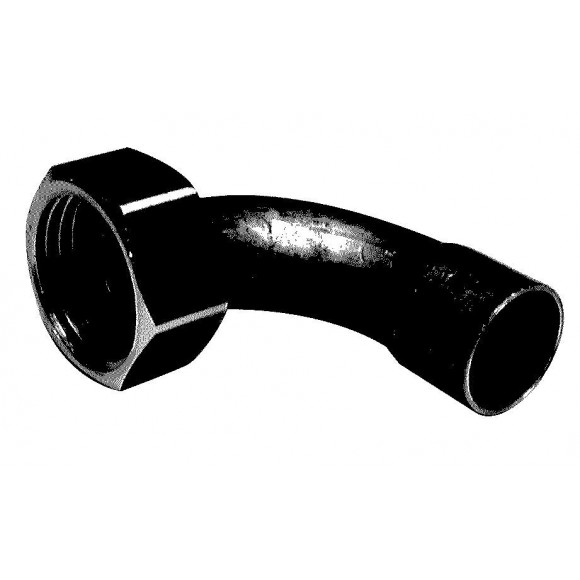 Raccord coudé avec écrou pour tube d18mm