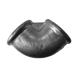 Coude 90 femelle femelle galva petit rayon 15x21mm
