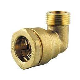 Coude laiton 90° fileté D.20x1/2