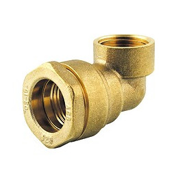 Coude laiton 90° taraudé D.20x1/2