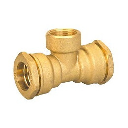 Té à dérivation taraudée laiton D.20x1/2