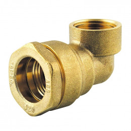 Coude laiton 90° taraudé D.20x1/2