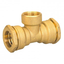 Té à dérivation taraudée laiton D.20x1/2