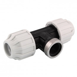 Té compression 90° taraudé D.25x3/4