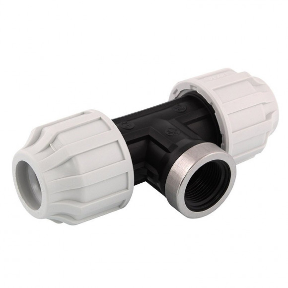 Té compression 90° taraudé D.25x3/4