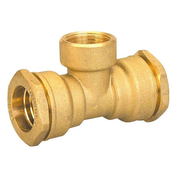 Té à dérivation taraudée laiton D.25x3/4