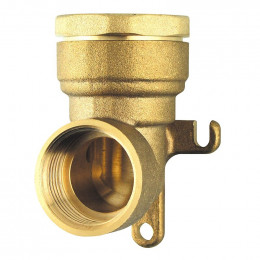 Applique murale coudée laiton D.25x3/4