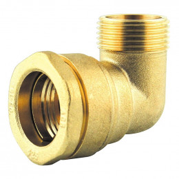 Coude laiton 90° fileté D.25x3/4