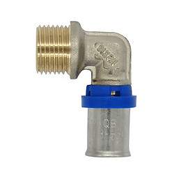 Multiprofils TH/H/U coude multicouche à sertir M1/2 D.16