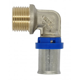 Multiprofils TH/H/U coude multicouche à sertir M1/2 D.16