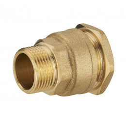 Raccord laiton droit polyéthylène M. 26x34mm D.32mm