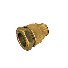 Raccord laiton droit polyéthylène M. 26x34mm D.32mm