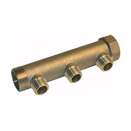 Distributeur 3 départs Mâle 1/2 entrée-sortie 3/4