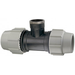 Raccord PLASSON Série 7 Modèle 7140 Té taraudé PP D.25mm 3/4''