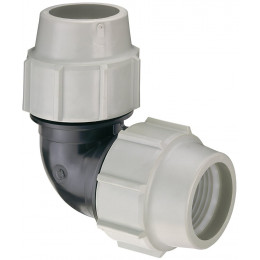 Raccord PLASSON Série 7 Modèle 7050 Coude PP à 90° Diamètre 32 mm