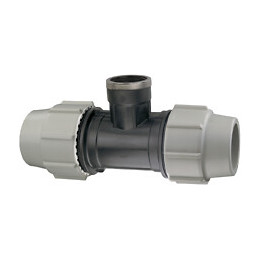 Raccord PLASSON Série 7 Modèle 7140 Té taraudé PP D.25mm 3/4''