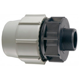 Raccord PLASSON Série 7 Modèle 7020 fileté Mâle PP D.20mm 1/2''