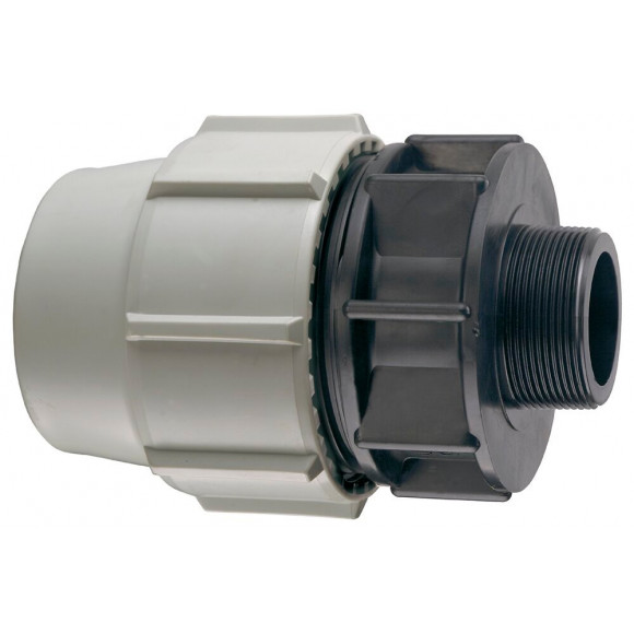 Raccord PLASSON Série 7 Modèle 7020 fileté Mâle PP D.20mm 1/2''