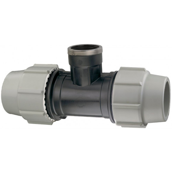 Raccord PLASSON Série 7 Modèle 7140 Té taraudé PP D.20mm 1/2''