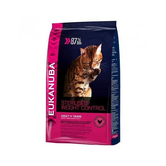 Croquettes pour chats sterilisés adultes WEIGT CONTROLE 3kg EUKANUBA