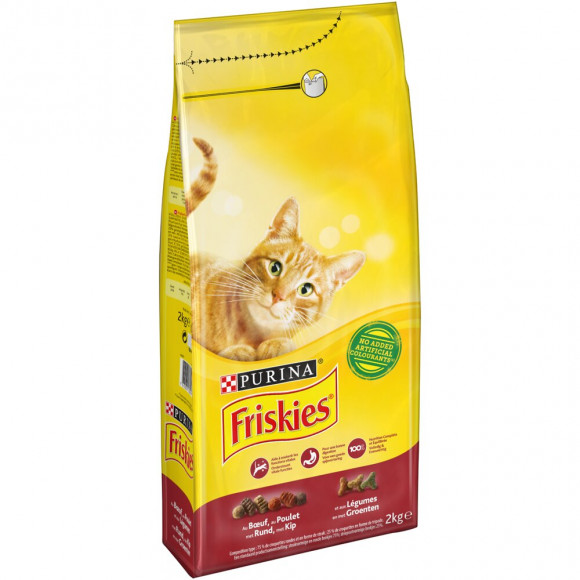 Croquettes chat Boeuf/Poulet/Légumes ajoutés - 2kg