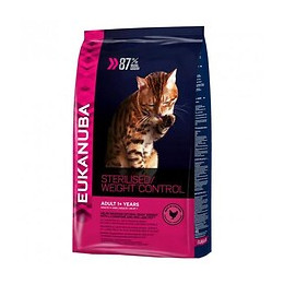 Croquettes pour chats sterilisés adultes WEIGT CONTROLE 3kg EUKANUBA
