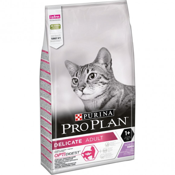 Croquettes chat Délicate Adult - Optidigest - riche en Dinde - 10kg