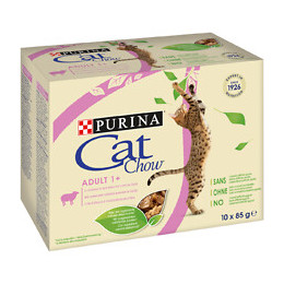 Sachet repas chat adulte - Agneau - 10x85g