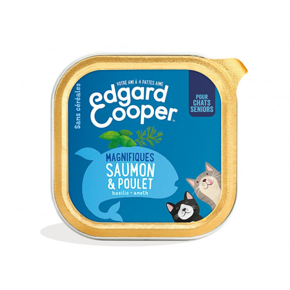 Barquette Naturelle Chat Senior 85g Poulet/Saumon frais