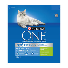 Croquettes chat d'intérieur - Dinde et Céréales complètes - 1.5kg