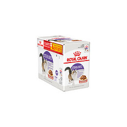 Aliment chat STERILISED SAUCE 12x85g dont 4 gratuit
