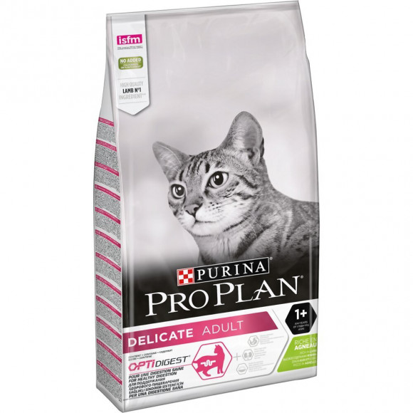 Croquettes chat Délicate Adult - Optidigest - riche en Agneau - 10kg